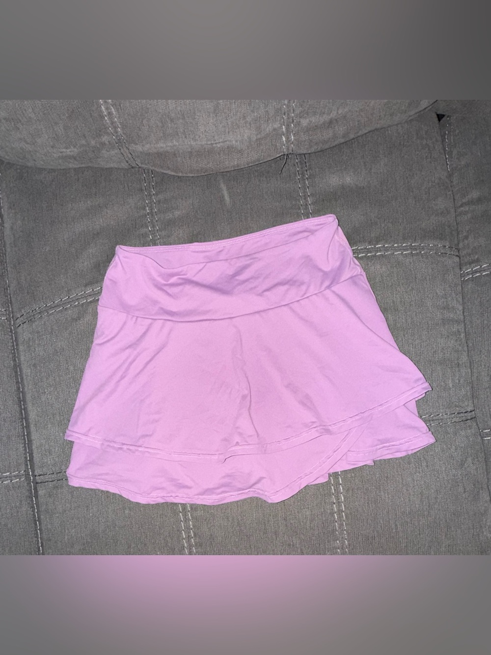 SHEIN Lavender Layered Athletic Skort